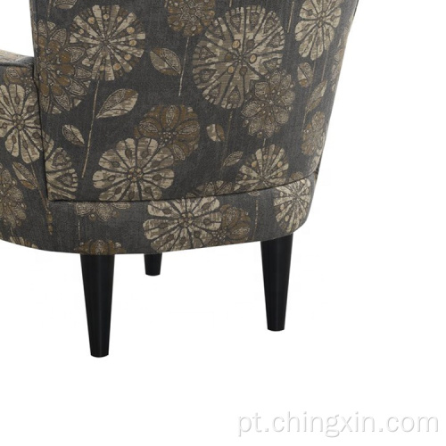 Cadeira de braço multi tecido cinza moderno